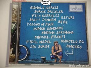 CDs de música: Macaco, El Vecindario, CD Mundo Zurdo, 2010, Manolo García, Drexler, Fito, Bebe, Fidel Nadal.. Latin